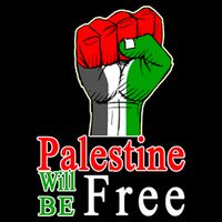 Palestine Will Be Free Raised Fist Flexfit Unipanel Trucker Cap