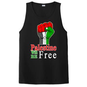 Palestine Will Be Free Raised Fist PosiCharge Competitor Tank