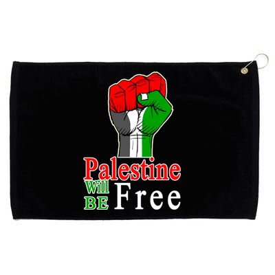 Palestine Will Be Free Raised Fist Grommeted Golf Towel