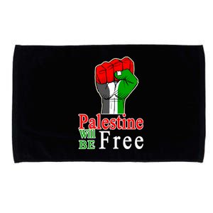 Palestine Will Be Free Raised Fist Microfiber Hand Towel