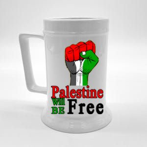 Palestine Will Be Free Raised Fist Beer Stein