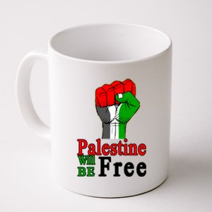 Palestine Will Be Free Raised Fist Coffee Mug