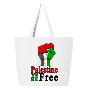 Palestine Will Be Free Raised Fist 25L Jumbo Tote