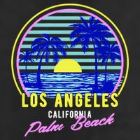 Palm Beach 7 Panel Mesh Trucker Snapback Hat