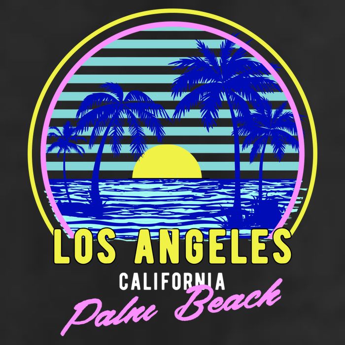 Palm Beach 7 Panel Mesh Trucker Snapback Hat