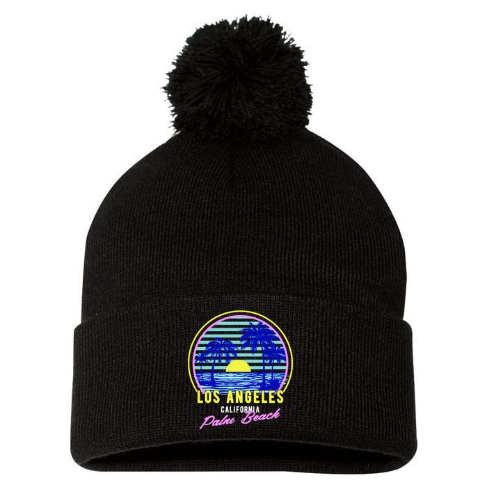 Palm Beach Pom Pom 12in Knit Beanie