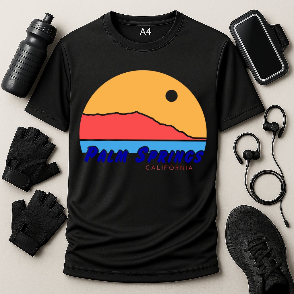 Palm Springs California Cooling Performance Crew T-Shirt