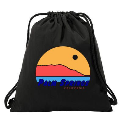 Palm Springs California Drawstring Bag