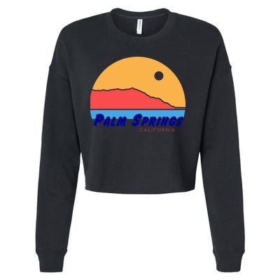 Palm Springs California Cropped Pullover Crew