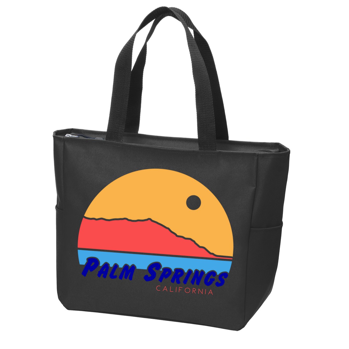 Palm Springs California Zip Tote Bag