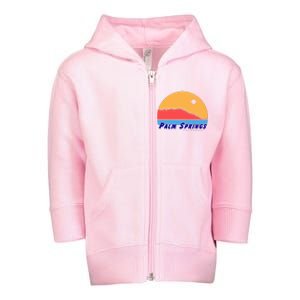 Palm Springs California Toddler Zip Fleece Hoodie