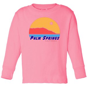 Palm Springs California Toddler Long Sleeve Shirt