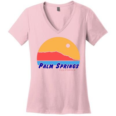 Palm Springs California Women's V-Neck T-Shirt