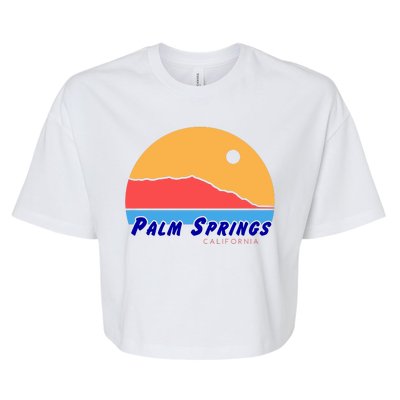 Palm Springs California Bella+Canvas Jersey Crop Tee