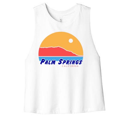 Palm Springs California Women's Racerback Cropped Tank