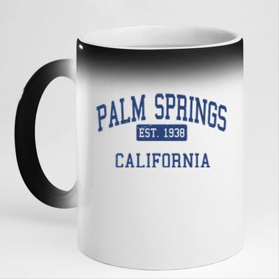 Palm Springs California EST 1938 11oz Black Color Changing Mug