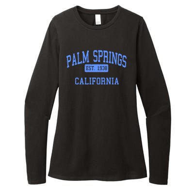 Palm Springs California EST 1938 Womens CVC Long Sleeve Shirt