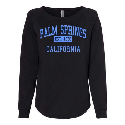 Palm Springs California EST 1938 Womens California Wash Sweatshirt