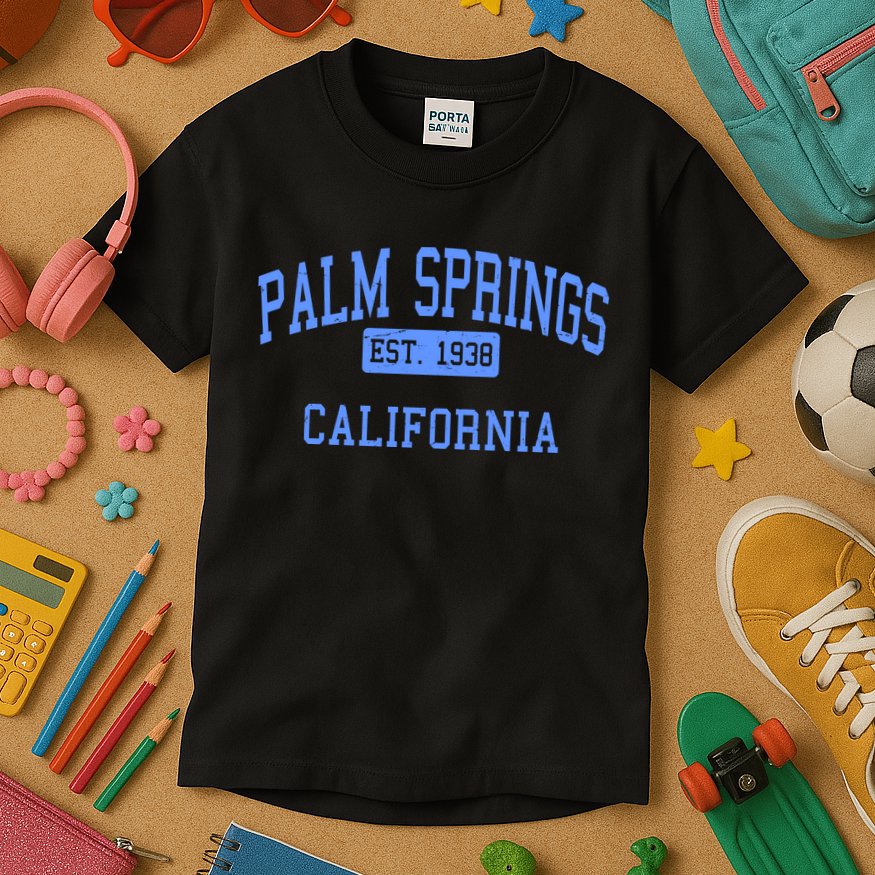 Palm Springs California EST 1938 Kids T-Shirt