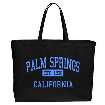 Palm Springs California EST 1938 Cotton Canvas Jumbo Tote