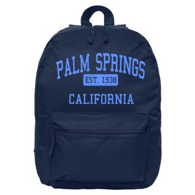 Palm Springs California EST 1938 16 in Basic Backpack