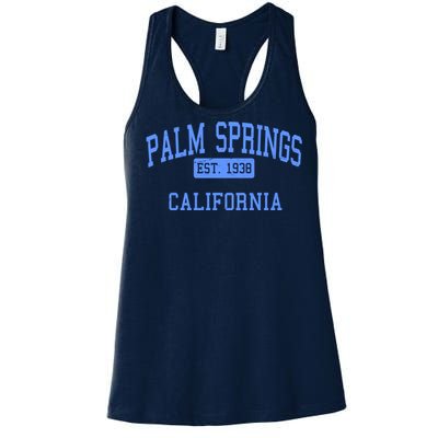 Palm Springs California EST 1938 Women's Racerback Tank