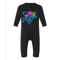 Palm Springs Retro 80's Neon Infant Fleece One Piece