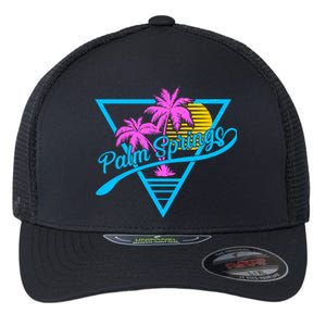 Palm Springs Retro 80's Neon Flexfit Unipanel Trucker Cap