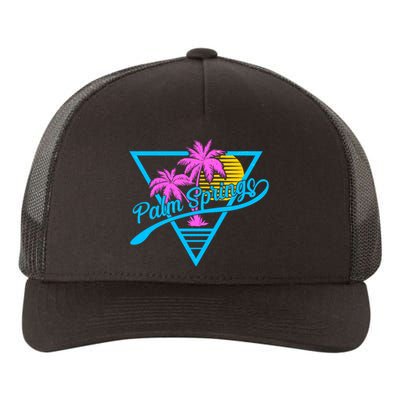 Palm Springs Retro 80's Neon Yupoong Adult 5-Panel Trucker Hat