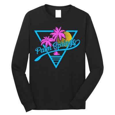 Palm Springs Retro 80's Neon Long Sleeve Shirt