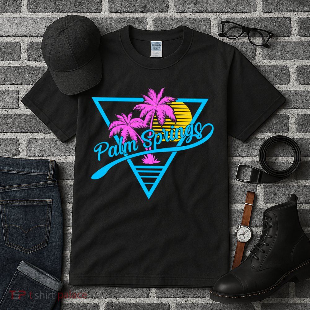 Palm Springs Retro 80's Neon Tall T-Shirt