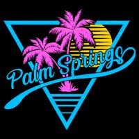 Palm Springs Retro 80's Neon 7-Panel Snapback Hat