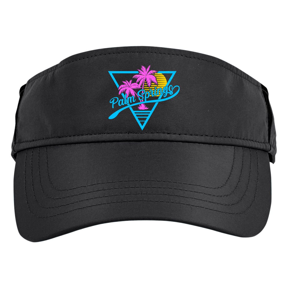 Palm Springs Retro 80's Neon Adult Drive Performance Visor