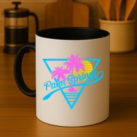 Palm Springs Retro 80's Neon Mug