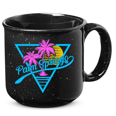 Palm Springs Retro 80's Neon 15oz Campfire Ceramic Mug