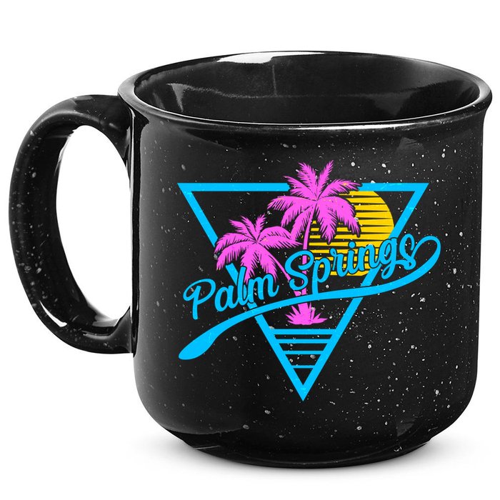 Palm Springs Retro 80's Neon 15oz Campfire Ceramic Mug