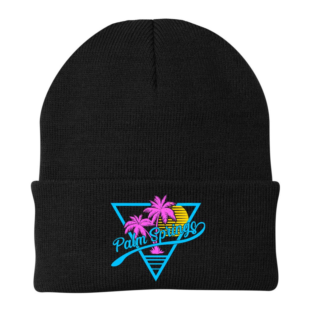 Palm Springs Retro 80's Neon Beanie