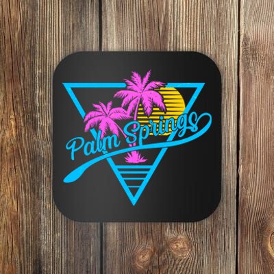 Palm Springs Retro 80's Neon Coaster