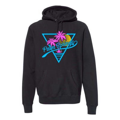 Palm Springs Retro 80's Neon Premium Hoodie