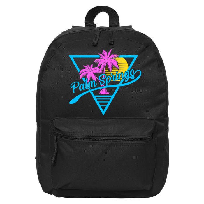 Palm Springs Retro 80's Neon 16 in Basic Backpack