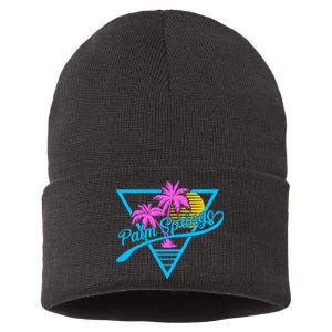 Palm Springs Retro 80's Neon Sustainable Knit Beanie