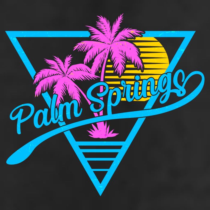 Palm Springs Retro 80's Neon 25L Jumbo Tote