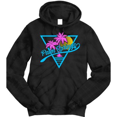 Palm Springs Retro 80's Neon Tie Dye Hoodie