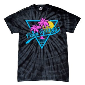 Palm Springs Retro 80's Neon Tie-Dye T-Shirt