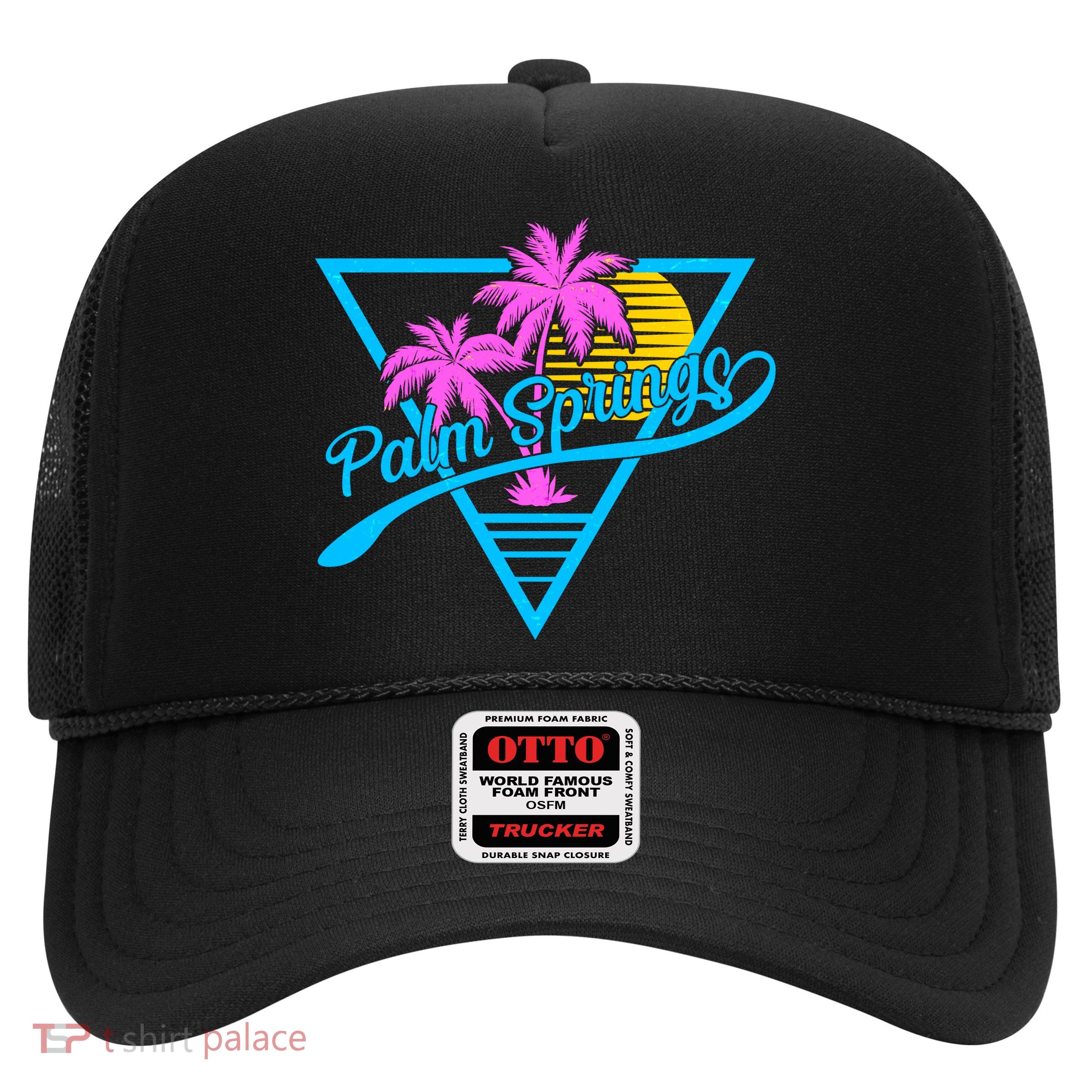 Palm Springs Retro 80's Neon Trucker Hat