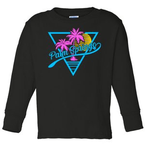 Palm Springs Retro 80's Neon Toddler Long Sleeve Shirt