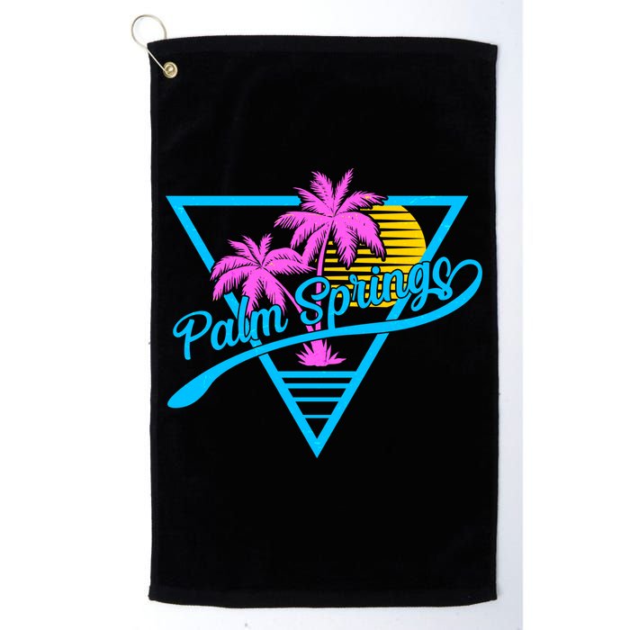 Palm Springs Retro 80's Neon Golf Towel