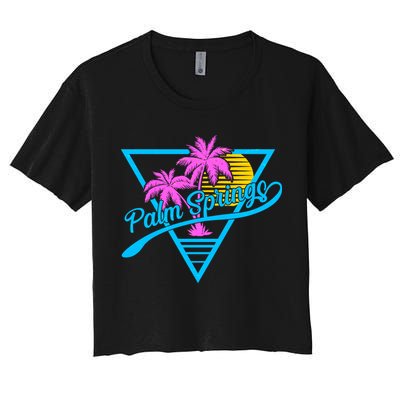 Palm Springs Retro 80's Neon Crop Top
