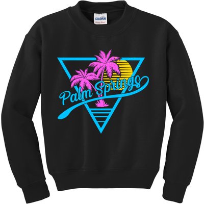 Palm Springs Retro 80's Neon Kids Sweatshirt