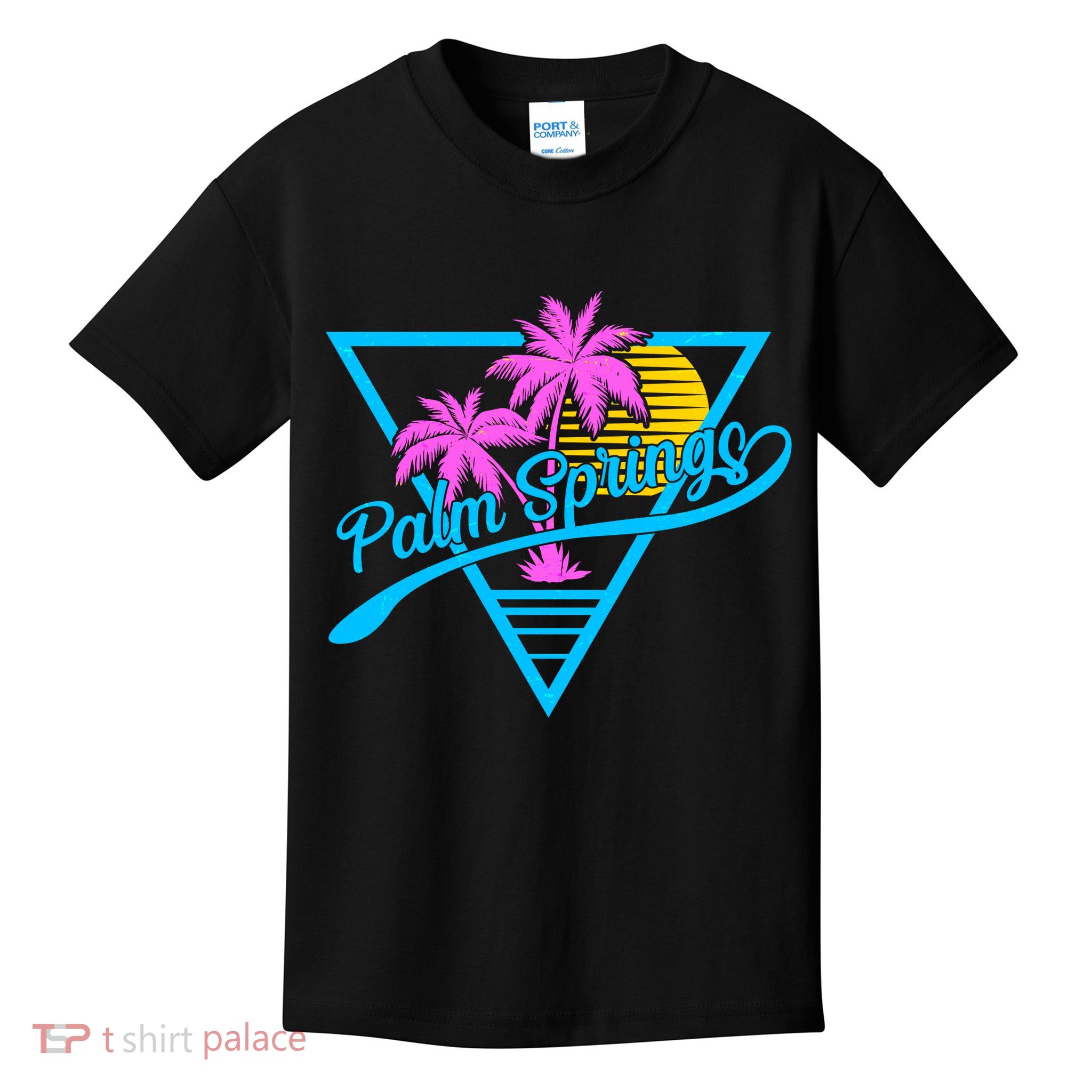 Palm Springs Retro 80's Neon Kids T-Shirt